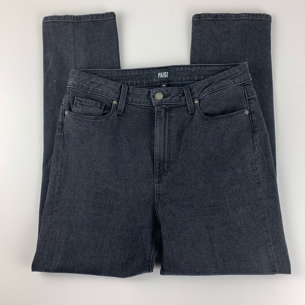 Paige Womens 30 Black Jeans Pearl Hem Julia Ankle? - Picture 2 of 8